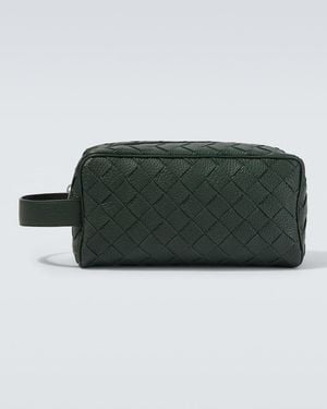 Bottega Veneta Pouch De Piel Intrecciato - Verde