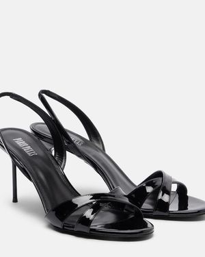 Paris Texas Slingback-Sandalen Lidia Aus Lackleder - Schwarz