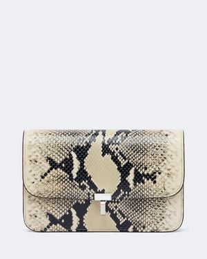 TOTEME T-Lock Snake-Effect Leather Crossbody Bag - Multicolour