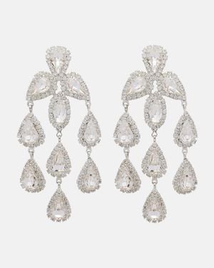 Magda Butrym Crystal-Embellished Drop Earrings - White