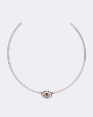Isabel Marant Lam Embellished Choker - White