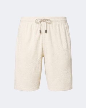 Vilebrequin Bolide Jacquard Cotton-Blend Terry Shorts - Natural