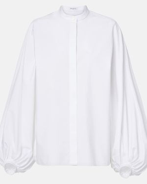 Alaïa Cotton Poplin Shirt - White