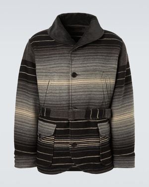 RRL Mantel Aus Wolle Und Baumwolle - Schwarz