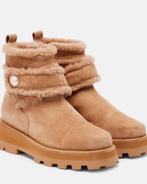 Jimmy Choo Meena Suede Ankle Boots - Brown
