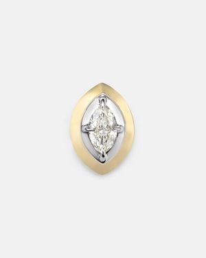 Rainbow K 9Kt Single Earring With Diamond - White