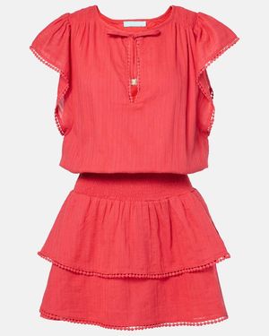 Melissa Odabash Keri Tiered Cotton Minidress