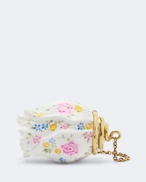 Chloé Clutch Souvenir Treasures Tulip - Bianco