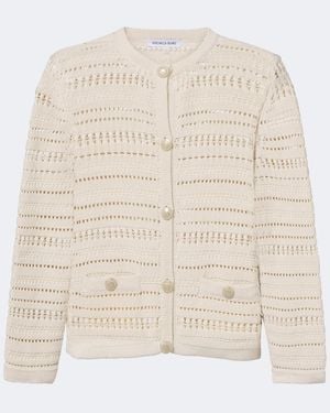 Veronica Beard Cardigan Bellingham Aus Baumwolle - Natur