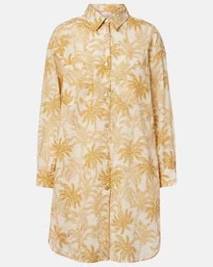 Eres Exotisme Printed Cotton Voile Shirt - Metallic