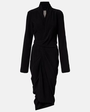 Rick Owens Draped Wrap Dress - Black
