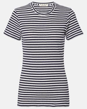 Nili Lotan T-Shirt Lana En Coton A Rayures - Noir