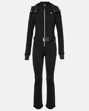 Jet Set Traje De Esqui Con Cinturon - Negro