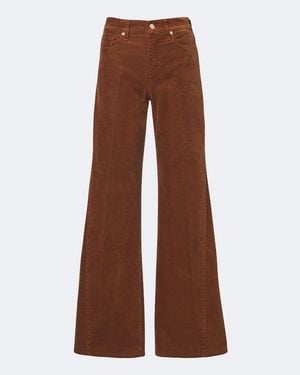 7 For All Mankind Weite Hose Lotta Aus Cord - Braun