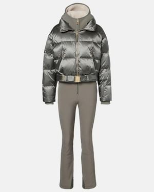 Bogner Down Ski Suit And Jacket Set - Gray