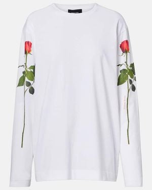 Simone Rocha Printed Cotton Jersey T-Shirt - White