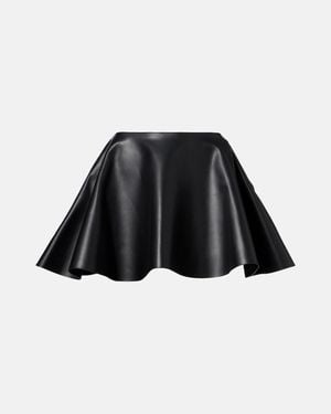 JW Anderson Minirock Circle Aus Leder - Schwarz