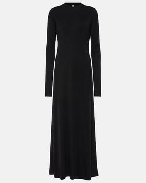 TOTEME Jersey Lyocell Maxi Dress - Black