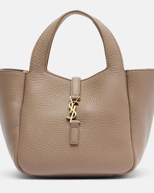 Saint Laurent Bolso Le 5 A 7 Bea Baby De Piel - Marrón