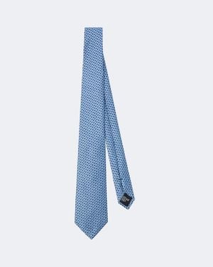 Giorgio Armani Silk Jacquard Tie - Blue