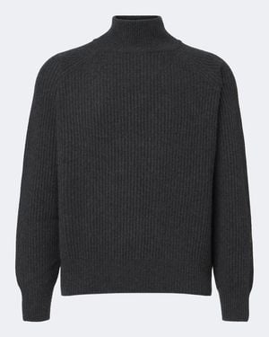 LeKasha Ribbed-Knit Cashmere Jumper - Black