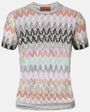 Missoni Zigzag Lame T-Shirt - White