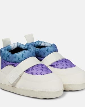 Jimmy Choo Yuko Flat Ankle Snow Boots - Blue