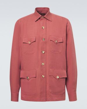 Rubinacci Field Jacket - Red