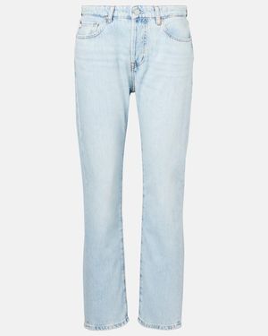 AG Jeans American Mid-Rise Slim Jeans - Blue