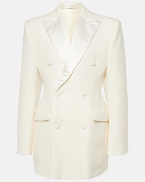 Wardrobe NYC Wool Blazer Minidress - White