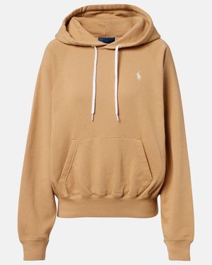 Polo Ralph Lauren Cotton-Blend Jersey Hoodie - Natural