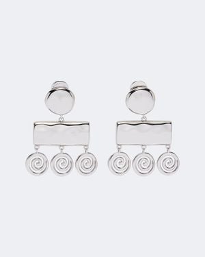 DEHANCHE Koru Drop Earrings - Metallic