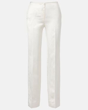 TOTEME Straight Pants - White