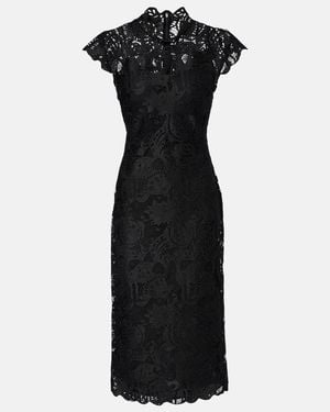 STAUD Rosaline Guipure Lace Cocktail Dress - Black