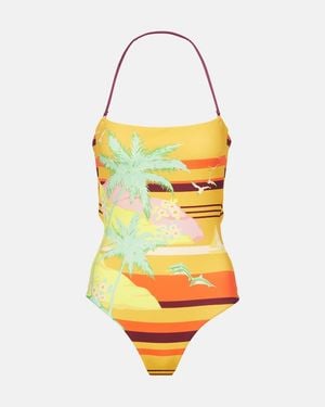 ALÉMAIS Printed Swimsuit - Yellow