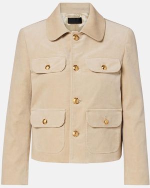 Nili Lotan Chamonix Cotton-Blend Jacket - Natural