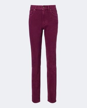 Chloé Mid-Rise Slim Jeans - Lila