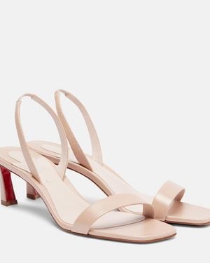 Christian Louboutin O Condora 55 Leather Slingback Sandal - Pink