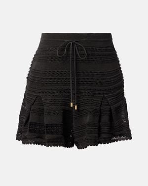 Zimmermann Shorts Lucky Aus Spitze - Schwarz