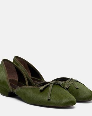 Herbert Levine Ballerinas 24/7 Aus Kalbshaar - Grün