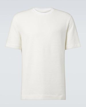 ZEGNA Linen T-Shirt - White