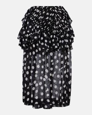 Dries Van Noten Midirock Mit Polka-Dots - Schwarz