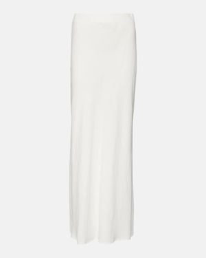 Brunello Cucinelli Twill Maxi Skirt - White