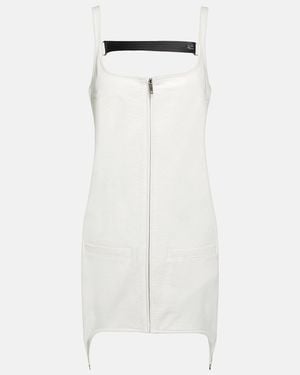 Courreges Cotton-Blend Minidress - White