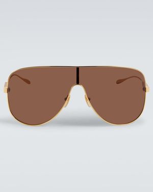 Gucci Mask Frame Sunglasses - Brown