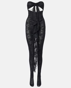 Oséree Bodysuit Aus Spitze - Schwarz