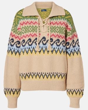 Polo Ralph Lauren Pullover Aus Einem Baumwollgemisch - Mettallic