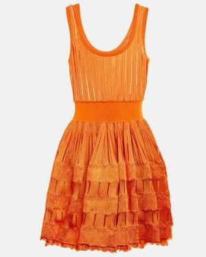 Alaïa Crinoline Minidress - Orange