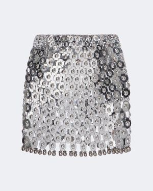 Rabanne Verzierter Minirock Aus Chainmail - Mehrfarbig