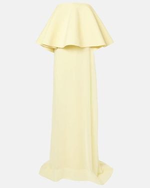 Jacquemus Robe La Robe Vela Aus Chiffon - Gelb